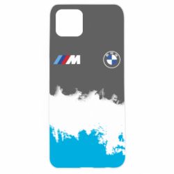 Чехол для Oppo A92s BMW logo and gray background - PrintSalon