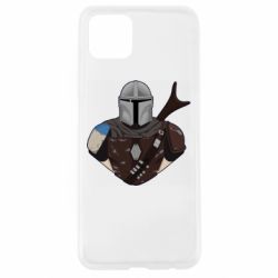 Чехол для Oppo A92s Bust of Mandalorian - PrintSalon