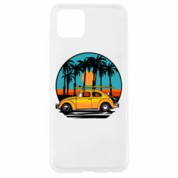 Чехол для Oppo A92s Car and sunset - PrintSalon