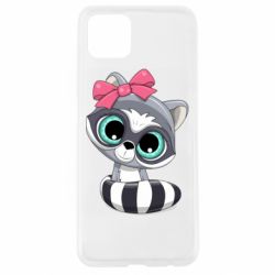 Чехол для Oppo A92s Cute raccoon - PrintSalon