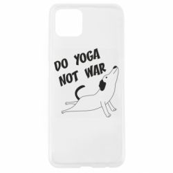 Чехол для Oppo A92s Do yoga not war - PrintSalon