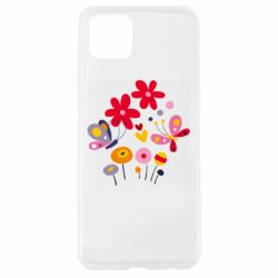Чехол для Oppo A92s Flowers and Butterflies - PrintSalon