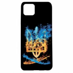 Чохол для Oppo A92sГерб Украины в желто - голубом огнем - PrintSalon