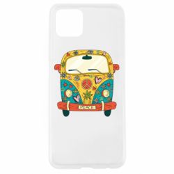Чехол для Oppo A92s Hippie bus - PrintSalon