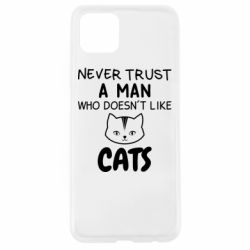 Чехол для Oppo A92s Не любит котов - не доверяй - PrintSalon