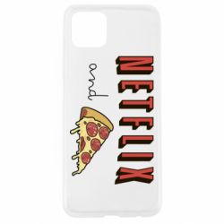 Чехол для Oppo A92s Netflix and pizza - PrintSalon