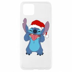 Чехол для Oppo A92s Новогодний Стич - PrintSalon