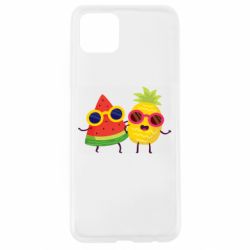 Чехол для Oppo A92s Pineapple with watermelon - PrintSalon