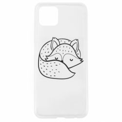 Чехол для Oppo A92s Sleeping fox - PrintSalon