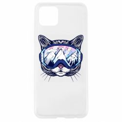 Чехол для Oppo A92s Snowboard Cat - PrintSalon