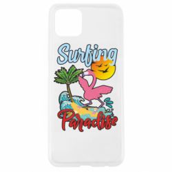 Чехол для Oppo A92s Surfing Paradise Flamingo - PrintSalon