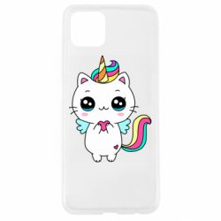 Чехол для Oppo A92s The cat is unicorn - PrintSalon