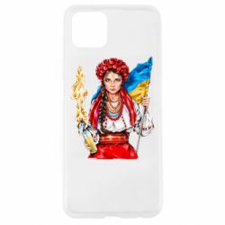 Чехол для Oppo A92s Украинская девушка в венку - PrintSalon
