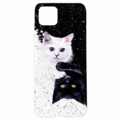 Чехол для Oppo A92s Yin and Yang cats - PrintSalon
