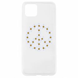 Чехол для Oppo A92s Знак мира из ромашек - PrintSalon