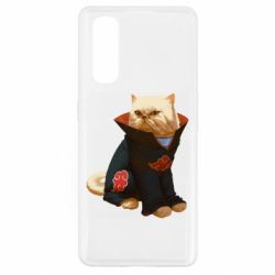 Чехол для Oppo Find X2 Akatsuki angry cat - PrintSalon