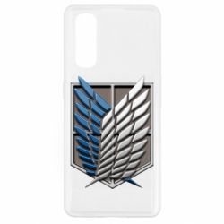 Чехол для Oppo Find X2 Attack Titan Survey Corps Logo 3D - PrintSalon