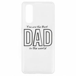 Чохол для Oppo Find X2Best dad text - PrintSalon