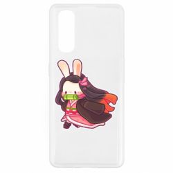 Чехол для Oppo Find X2 Chibi Bunny Kamado Nezuko - PrintSalon