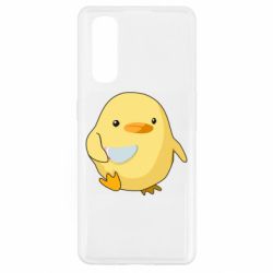 Чехол для Oppo Find X2 Цыпленок с ножом мем - PrintSalon
