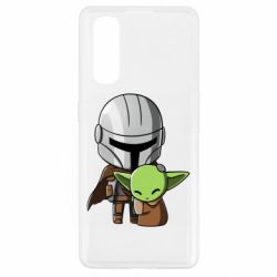 Чехол для Oppo Find X2 Din Djarin And The Child - PrintSalon