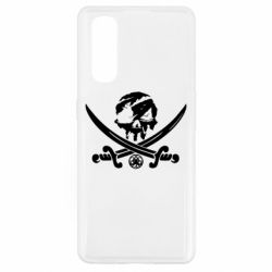 Чехол для Oppo Find X2 Flag pirate - PrintSalon