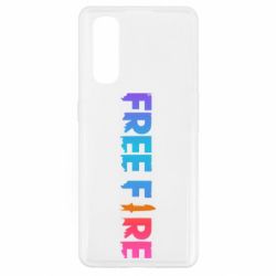 Чехол для Oppo Find X2 Free fire gradient logo - PrintSalon