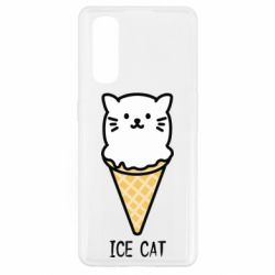 Чехол для Oppo Find X2 Ice Cat - PrintSalon