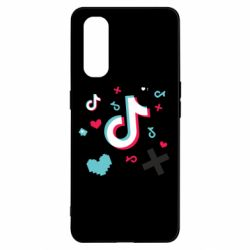 Чехол для Oppo Find X2 Icons TIK TOK - PrintSalon