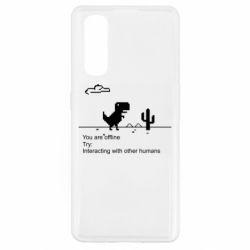 Чехол для Oppo Find X2 Internet Dinosaur - PrintSalon