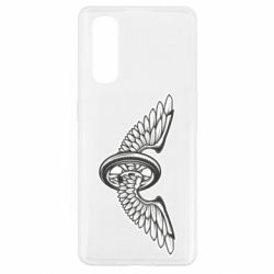 Чехол для Oppo Find X2 Колесо и крылья - PrintSalon