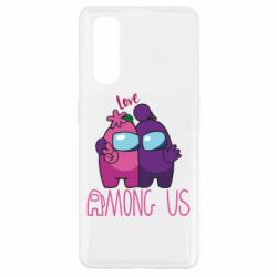 Чехол для Oppo Find X2 Love is Among Us - PrintSalon