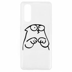 Чехол для Oppo Find X2 Милый Кот Саймона - PrintSalon