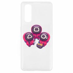 Чехол для Oppo Find X2 Милые солдаты из игры в кальмара - PrintSalon