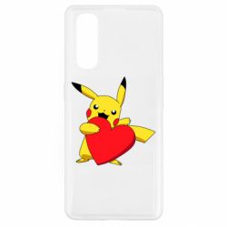 Чехол для Oppo Find X2 Pikachu Heart - PrintSalon