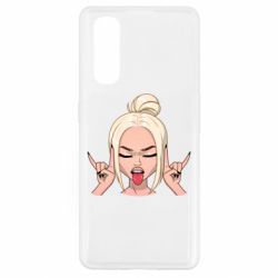 Чехол для Oppo Find X2 Punk Girl - PrintSalon