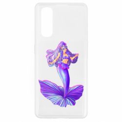 Чехол для Oppo Find X2 Purple Mermaid Barbie - PrintSalon
