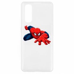 Чехол для Oppo Find X2 Spiderman and jump - PrintSalon