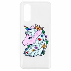 Чехол для Oppo Find X2 Unicorn Princess - PrintSalon