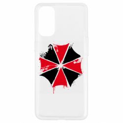 Чохол для Oppo Reno 4Амбрела арт бризки - PrintSalon