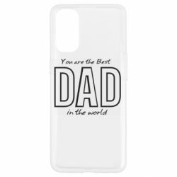 Чохол для Oppo Reno 4Best dad text - PrintSalon