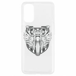 Чехол для Oppo Reno 4 Bike Shield Art - PrintSalon