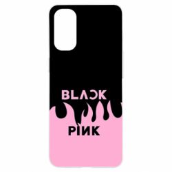 Чехол для Oppo Reno 4 Blackpink pink fire - PrintSalon