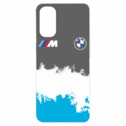 Чехол для Oppo Reno 4 BMW logo and gray background - PrintSalon