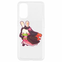Чехол для Oppo Reno 4 Chibi Bunny Kamado Nezuko - PrintSalon