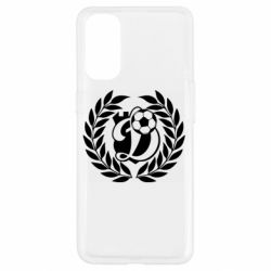 Чохол для Oppo Reno 4Динамо Київ: м'яч, колоски лого