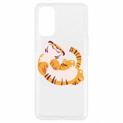 Чехол для Oppo Reno 4 Happy tiger - PrintSalon