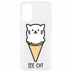 Чехол для Oppo Reno 4 Ice Cat - PrintSalon