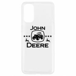 Чехол для Oppo Reno 4 John Deere and tractor fanArt - PrintSalon