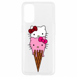 Чехол для Oppo Reno 4 Kitty ice cream - PrintSalon